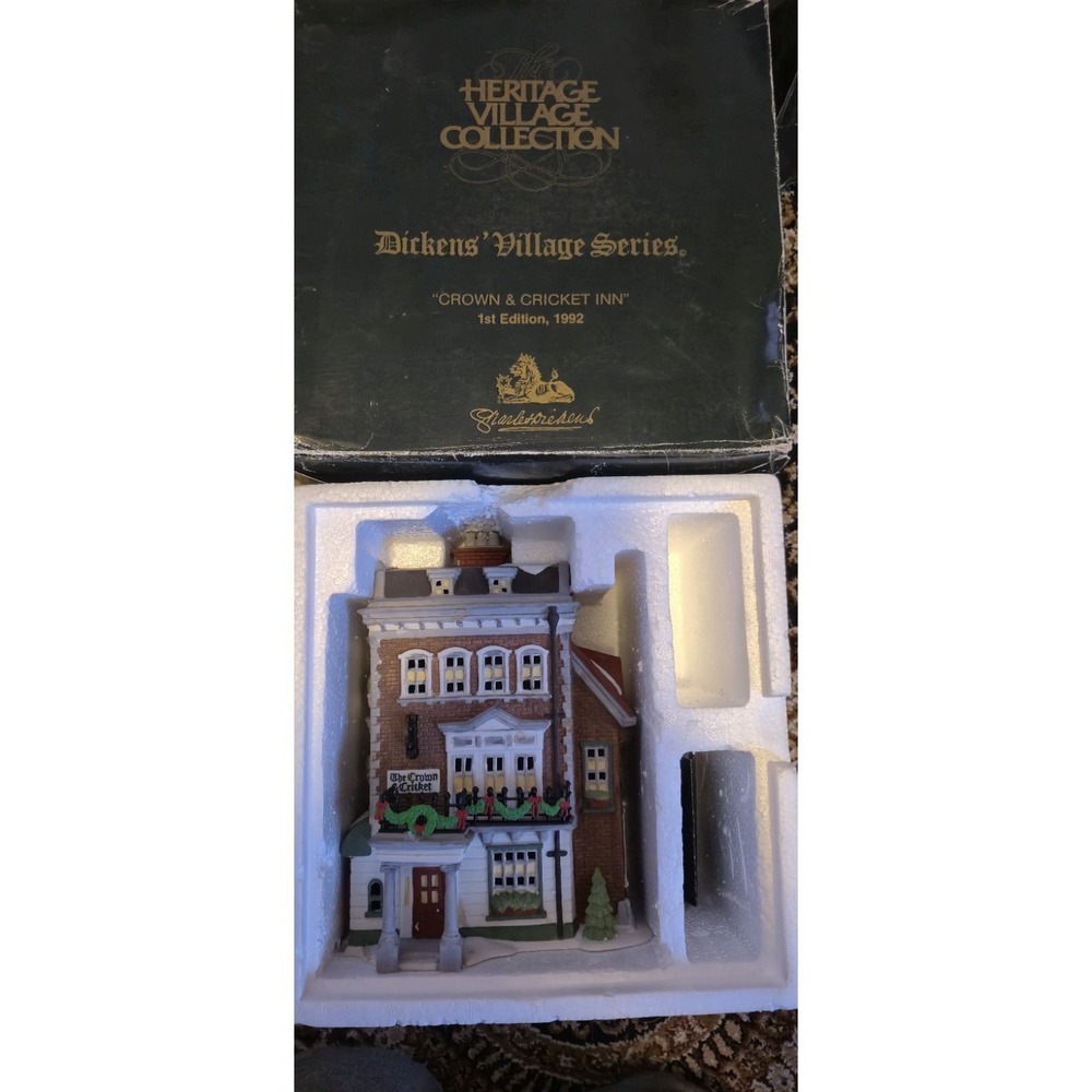 Dept 56‎ Dickens Village Dedlock Arms 1994  Original Box And Light, Tested